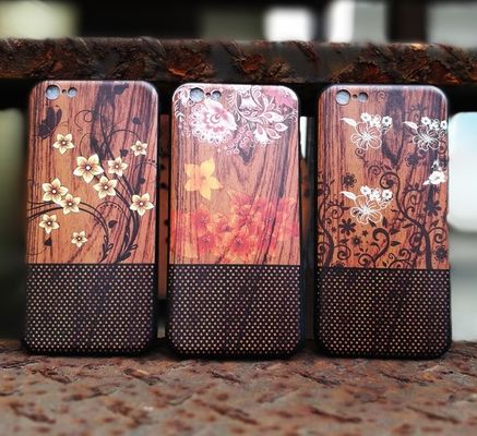 Ξύλινη τηλεφωνική περίπτωση Iphone 5, IPhone 6 περίπτωση καλύψεων Iphone μπαμπού του S με τα πολλαπλάσια χρώματα